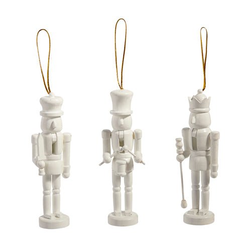 White Nutcracker Ornament 5.75" - bubblegum market