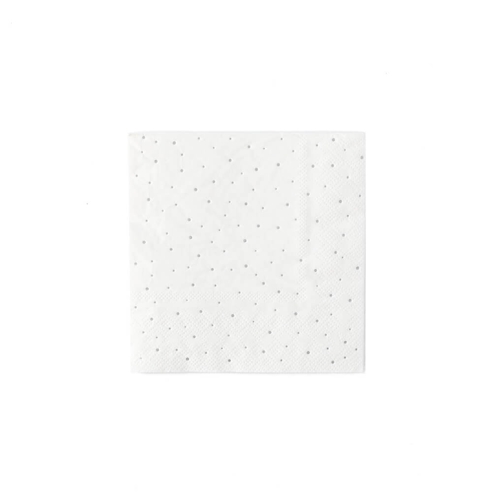 Winter White Mini Dot Napkins - bubblegum market