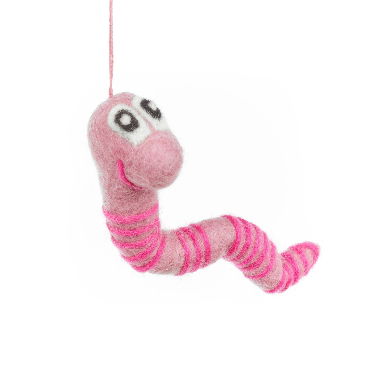 Woodland Worm Felt Ornament - bubblegum market