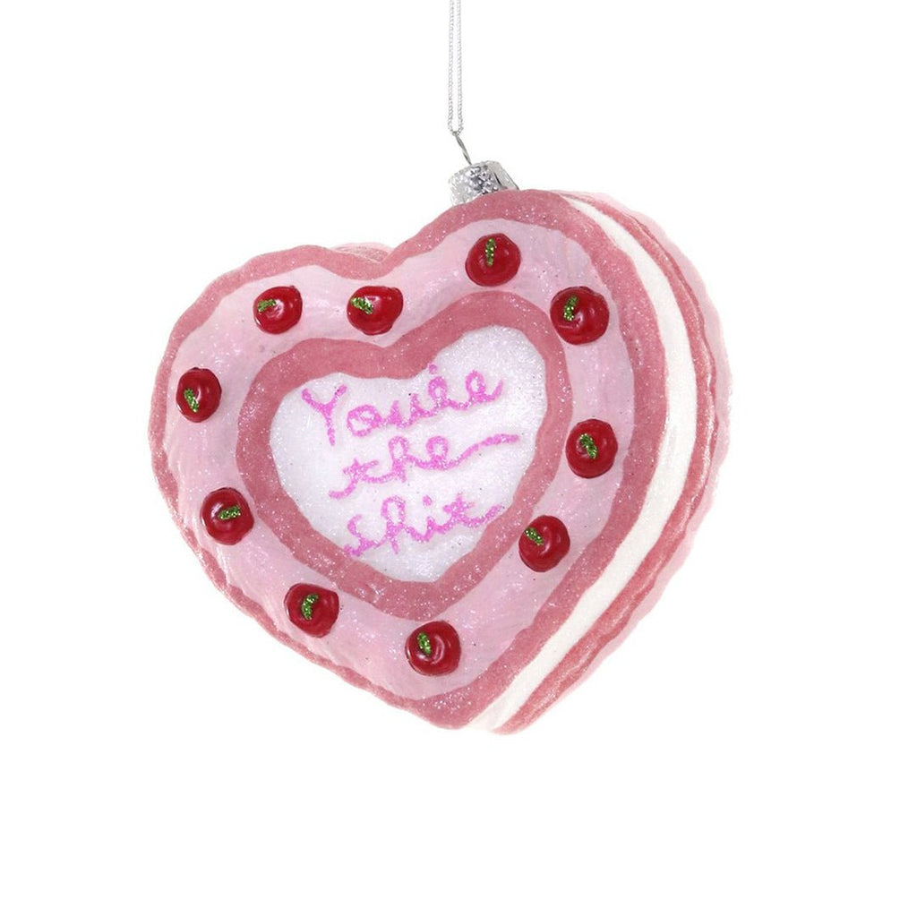 You're The Shit Heart Cake Ornament 4" - bubblegum market