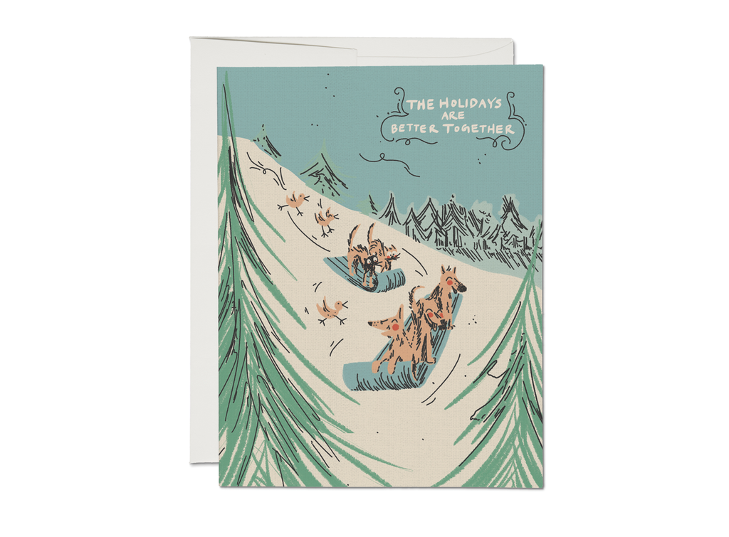 Sled Dogs Boxed Greeting Card Set