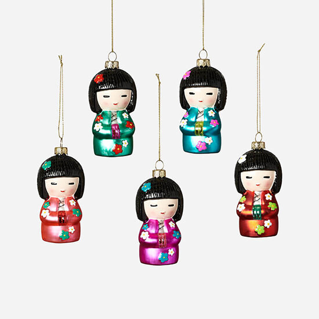 180-one-hundred-80-degrees-glass-japanese-kokeshi-doll-teal-blue-pink-purple-red-christmas-ornament-turquoise-aqua