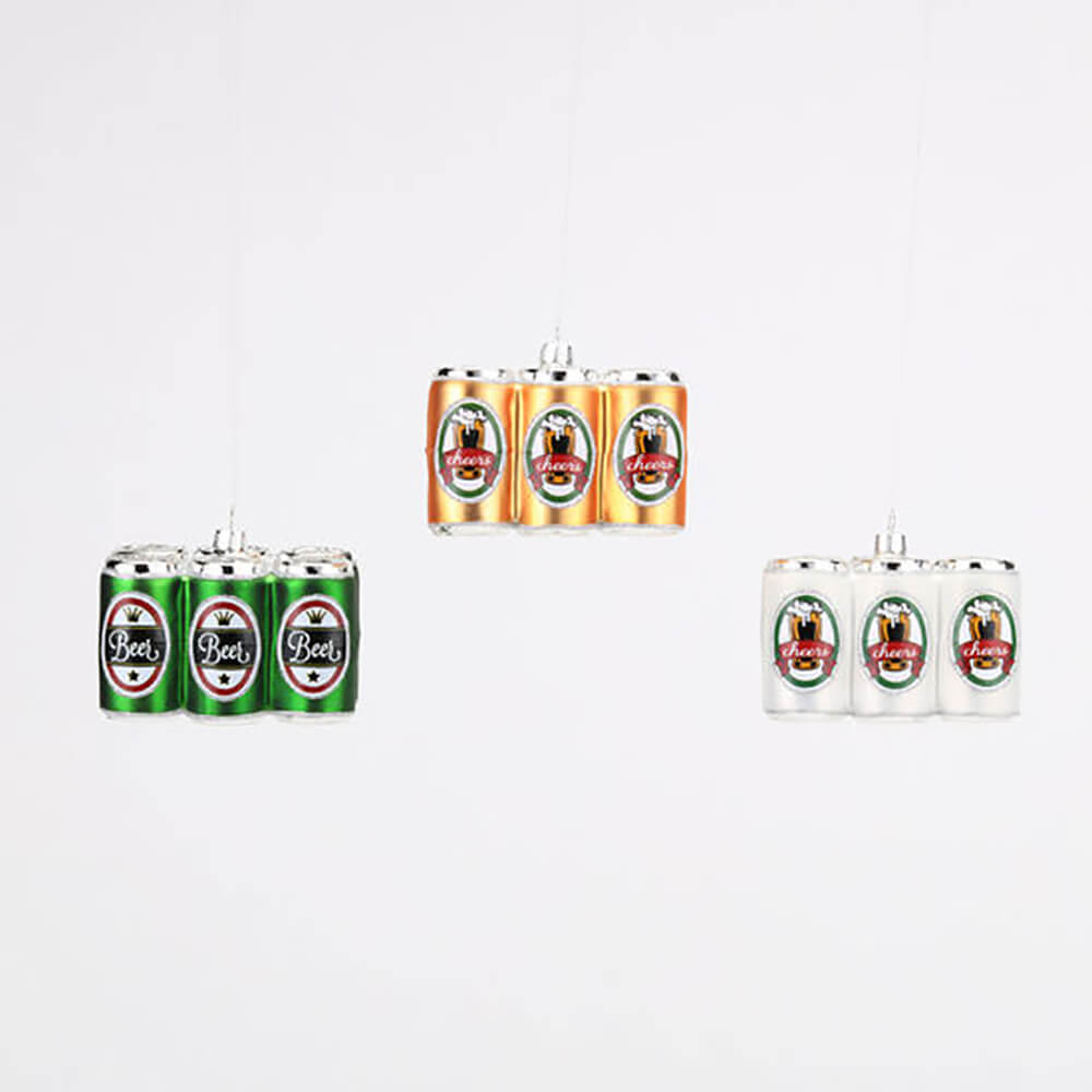 180-one-hundred-80-degrees-glass-six-pack-of-beer-christmas-ornament-white-green-gold