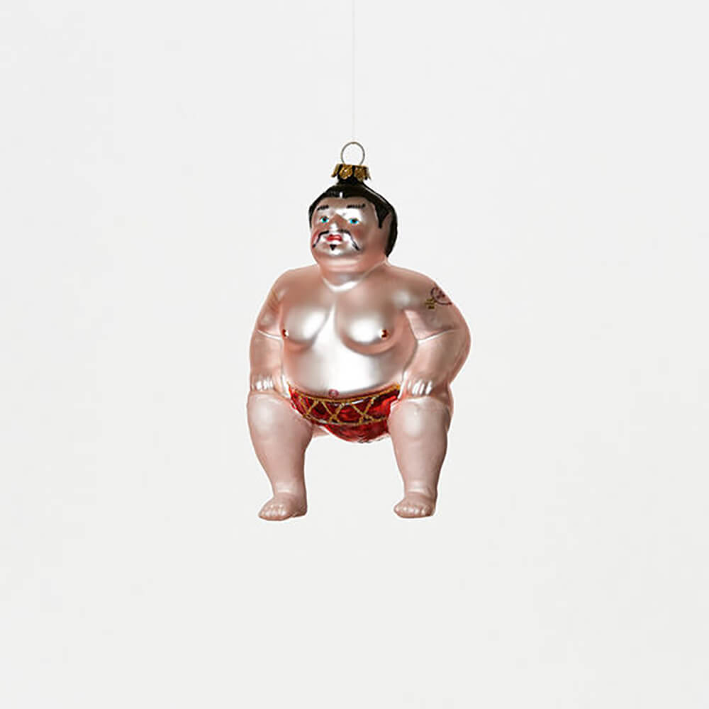 180-one-hundred-80-degrees-glass-sumo-wrestler-christmas-ornament-mom-arm-tattoo