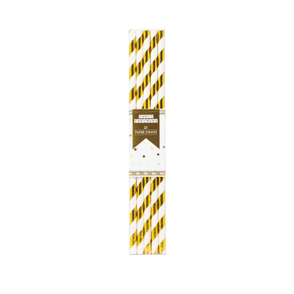 Gold-Striped-Paper-Straws