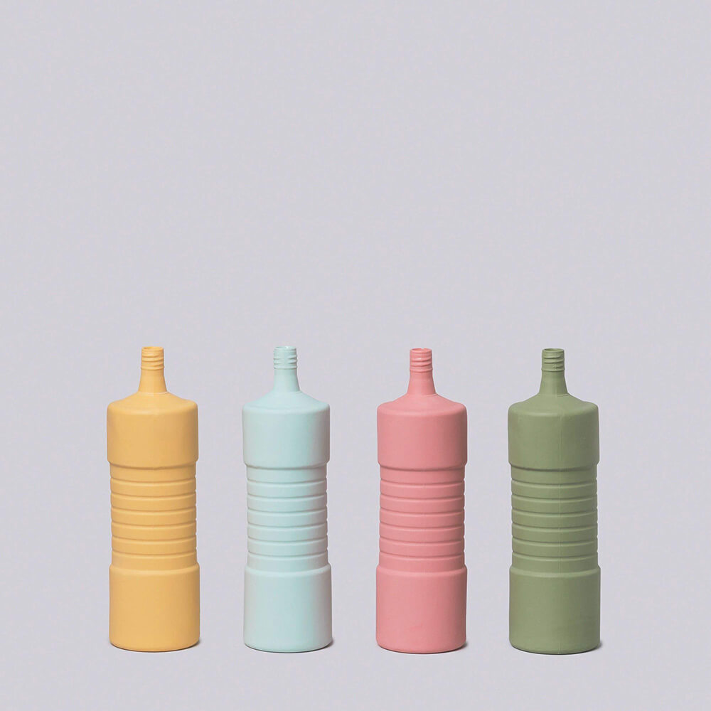 Middle-Kingdom-Ceramic-Plastic-Ribbed-Bottle-Vase-Assortment