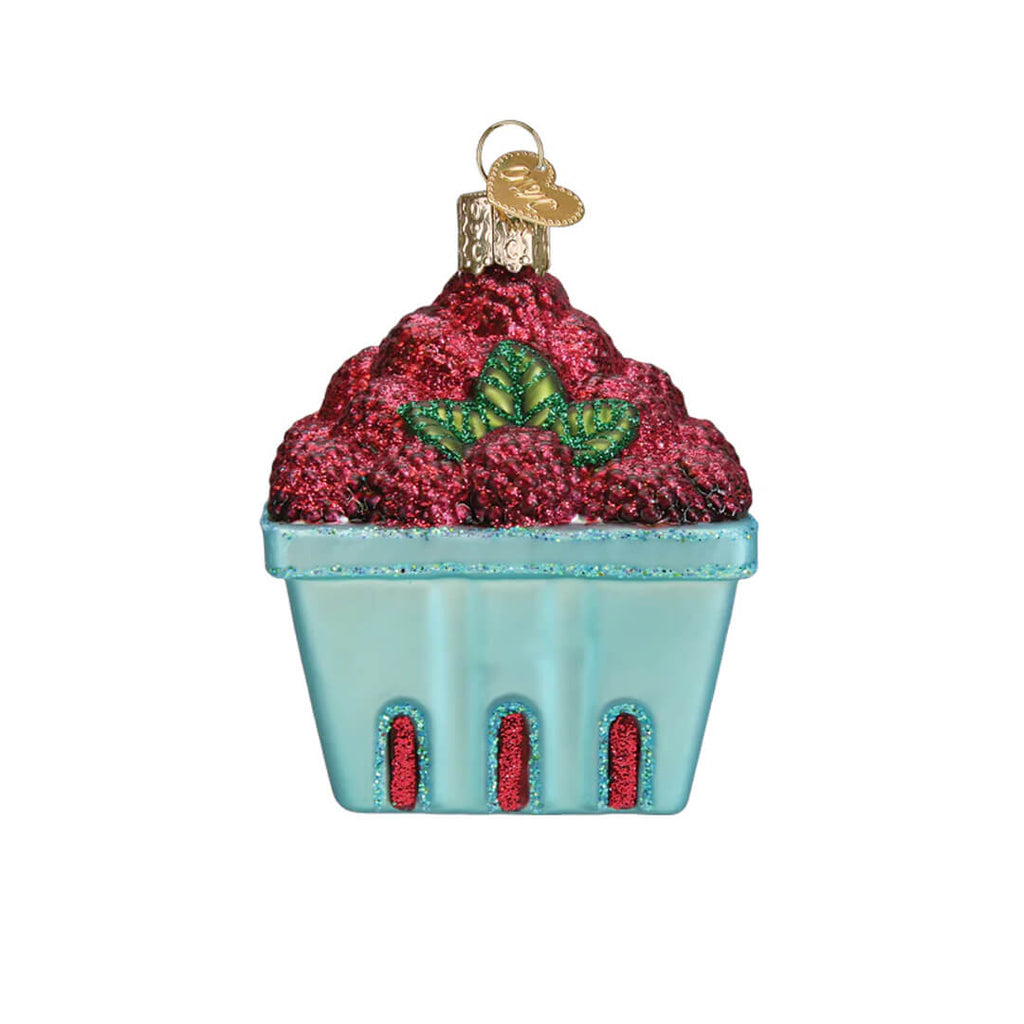 carton-of-raspberries-ornament-old-world-christmas-side-view