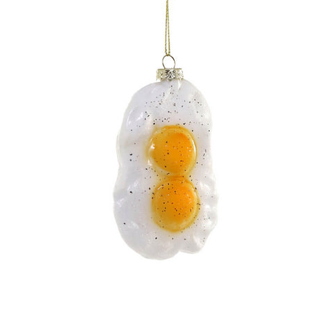 Fried egg shop ornament