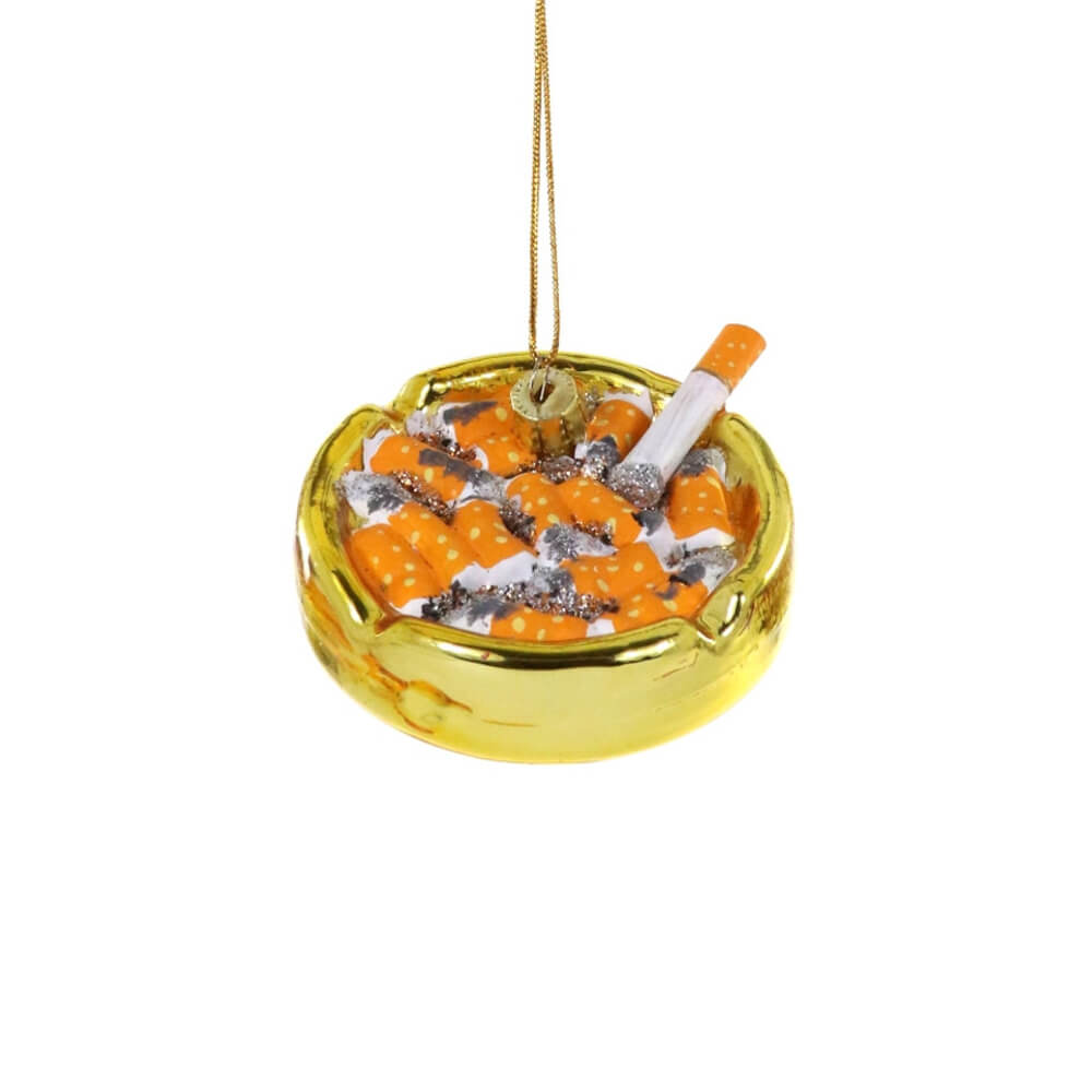 gold-ashtray-cigarette-holder-ornament-cody-foster-christmas