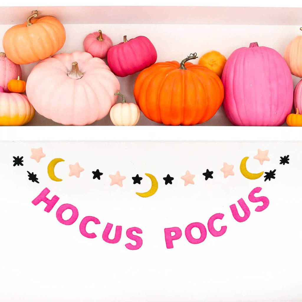 hocus-pocus-felt-banner-halloween-garland-kailo-chic-magenta-pink-witches-party-styled
