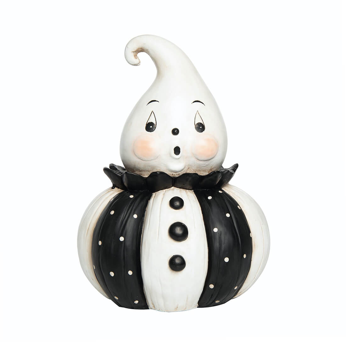 Johanna Parker Halloween Black & White Jumbo Ghost Pumpkin Figure