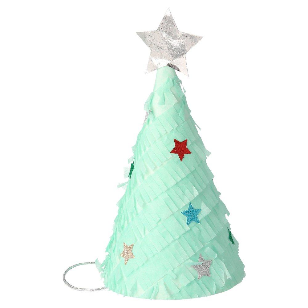 meri-meri-fringed-christmas-tree-party-hats-mint-green