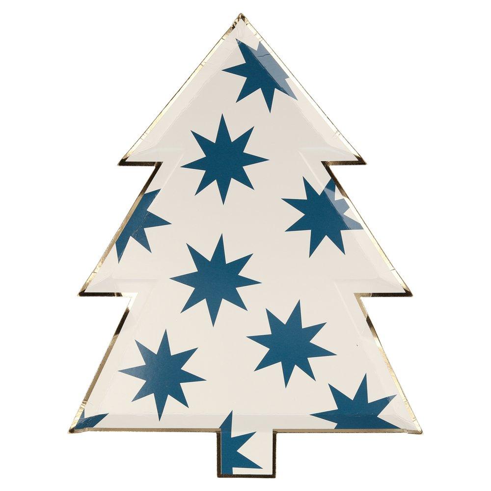     meri-meri-party-8-pointed-slate-star-patterned-christmas-tree-plates