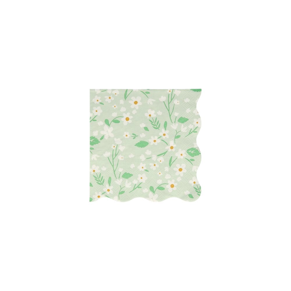       meri-meri-party-easter-ditsy-floral-small-napkins-green