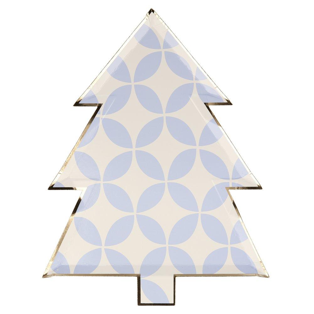       meri-meri-party-light-blue-petal-patterned-christmas-tree-plates