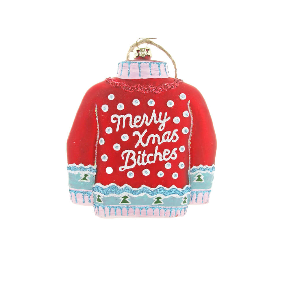       merry-xmas-bitches-red-christmas-sweater-ornament-cody-foster