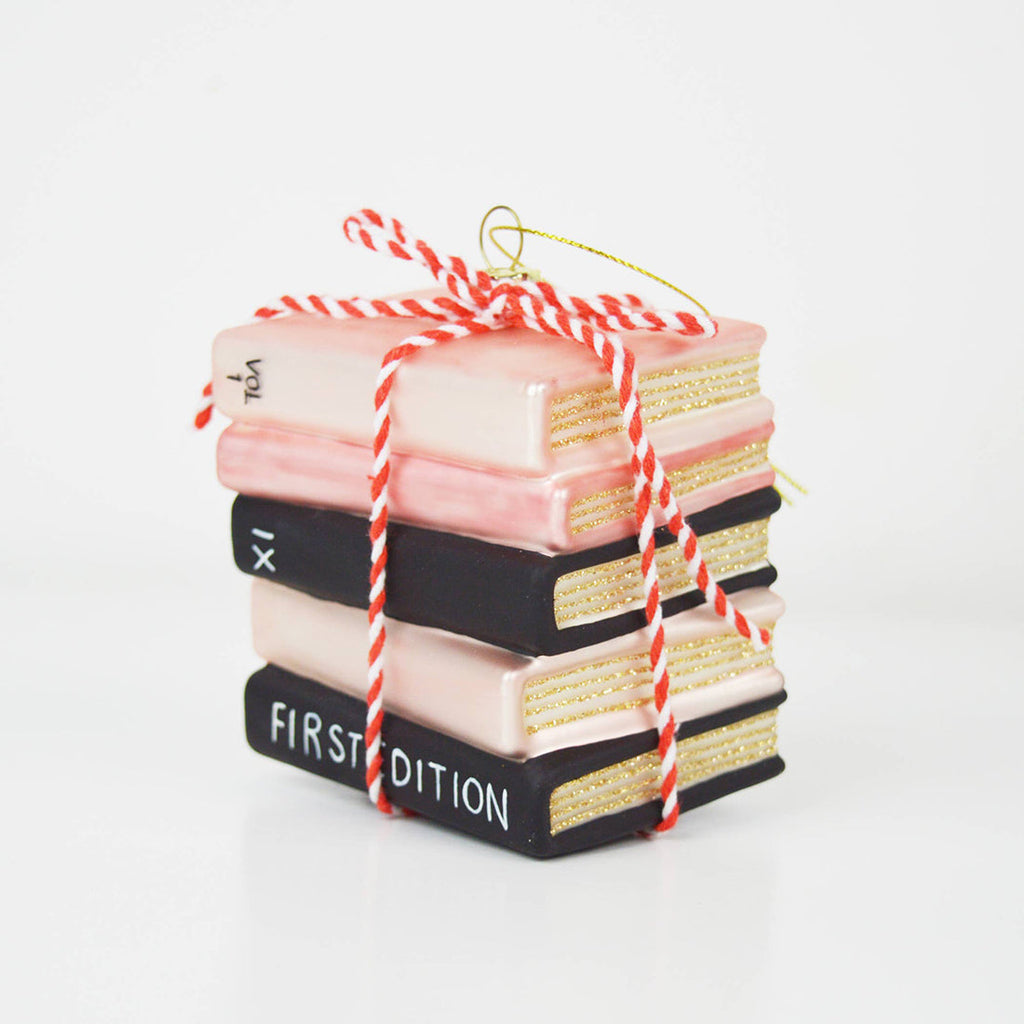 pink-and-black-book-club-christmas-ornament