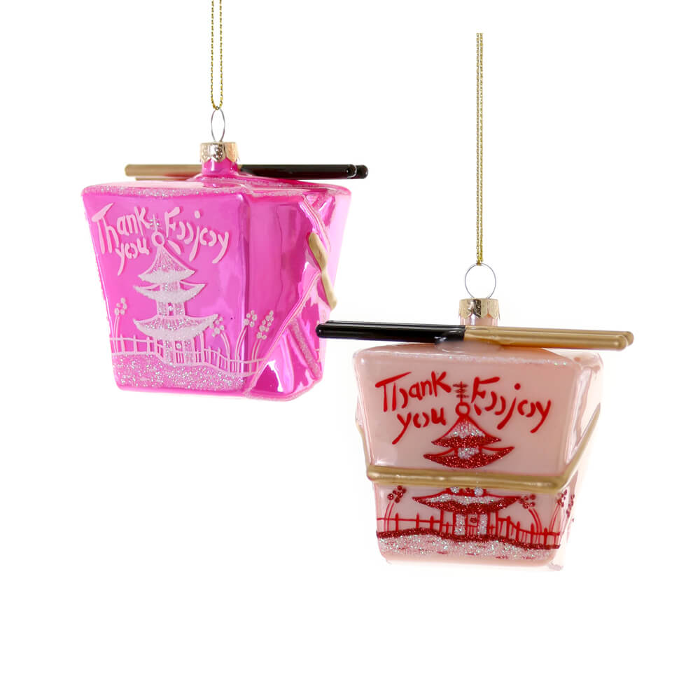       pink-chinese-take-out-box-ornament-cody-foster-christmas