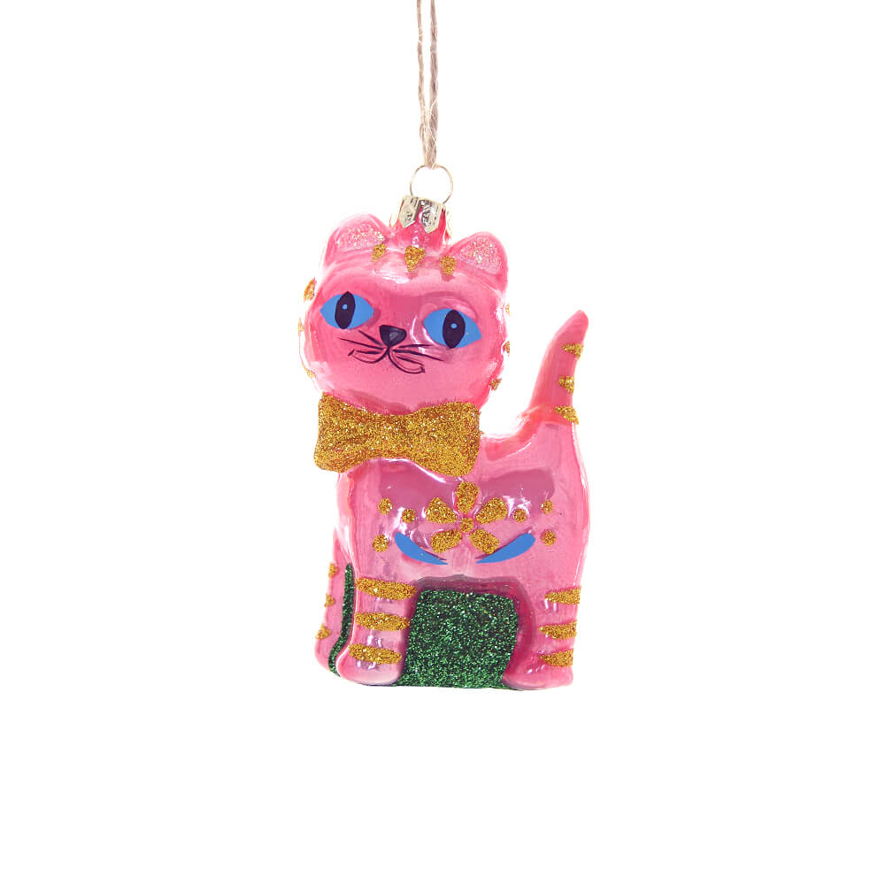 pink-retro-cat-ornament-cody-foster-christmas