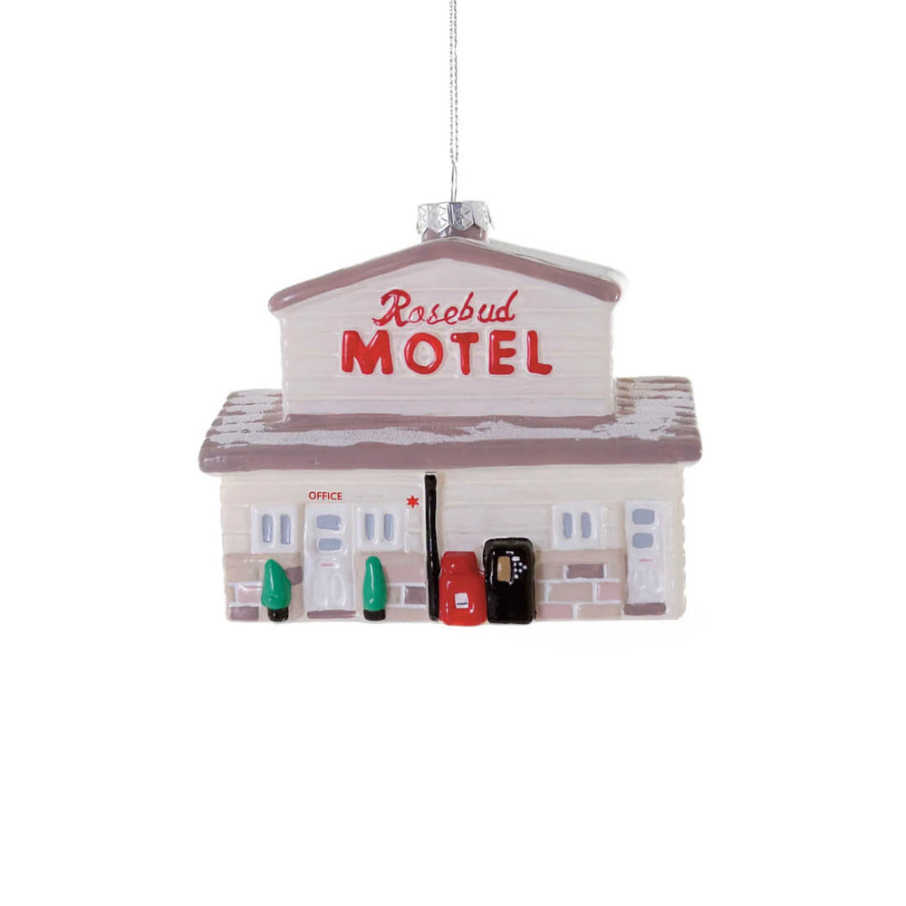 Rosebud Motel Ornament THE HOLIDAY HOUSE