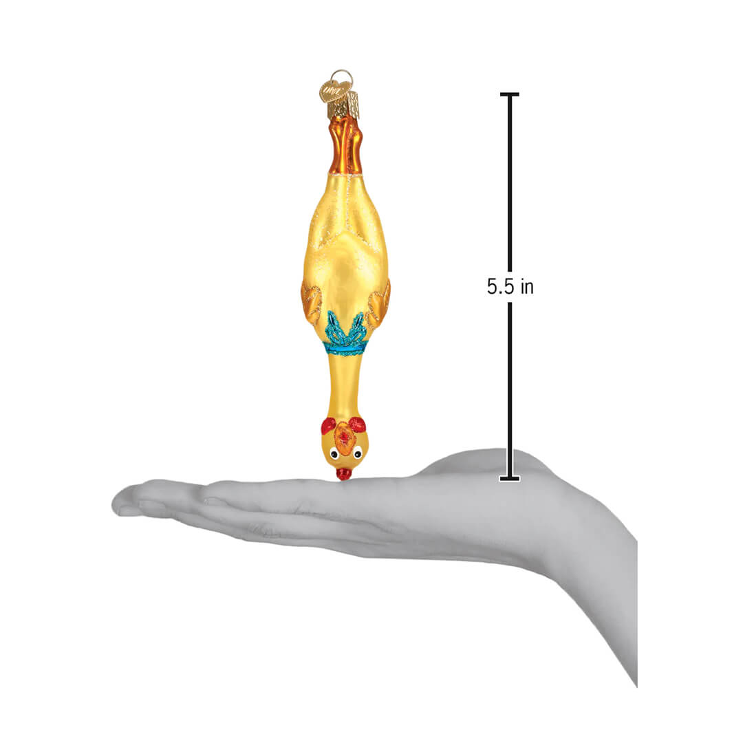 rubber-chicken-ornament-old-world-christmas-scale