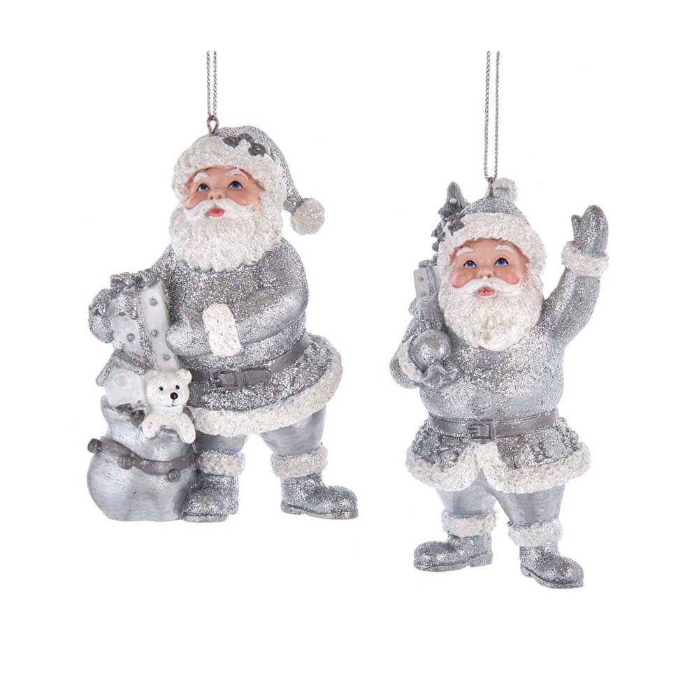       silver-santa-christmas-ornament-kurt-adler